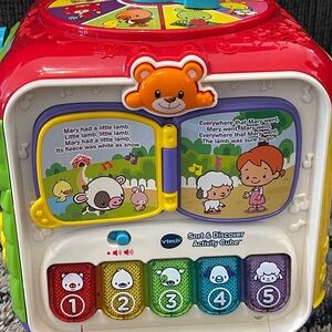 VTech Sort & Discover Activity Cube - Red and Multicolor